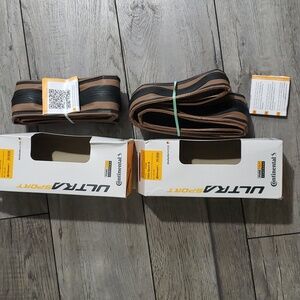 Continental Ultra Sport III Tire - 700 x 28, Clincher, Folding, Black/Brow, pair